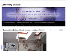 Tablet Screenshot of lakhovsky-vitalizer.com